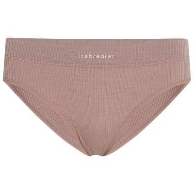 Icebreaker - Women's Merino Blend Rib Lotus Hipster - Merinounterwäsche Gr S braun Image