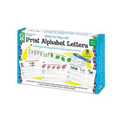 Carson Dellosa Write-On/Wipe-Off Print Alphabet Letters Activity Set