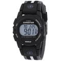 Timex Unisex Expedition Digital CAT 33mm Uhr - Schwarzes Gehäuse mit Schwarz & Grau Gestreiftem Stoffband T49661