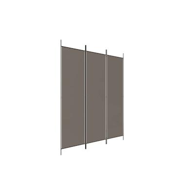 vidaXL 3-tlg. Paravent Anthrazit 150x200 cm Stoff Image