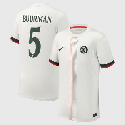 Chelsea Pokal Stadion Auswärtstrikot 2025-26 - Kinder mit Aufdruck Buurman 5 Image
