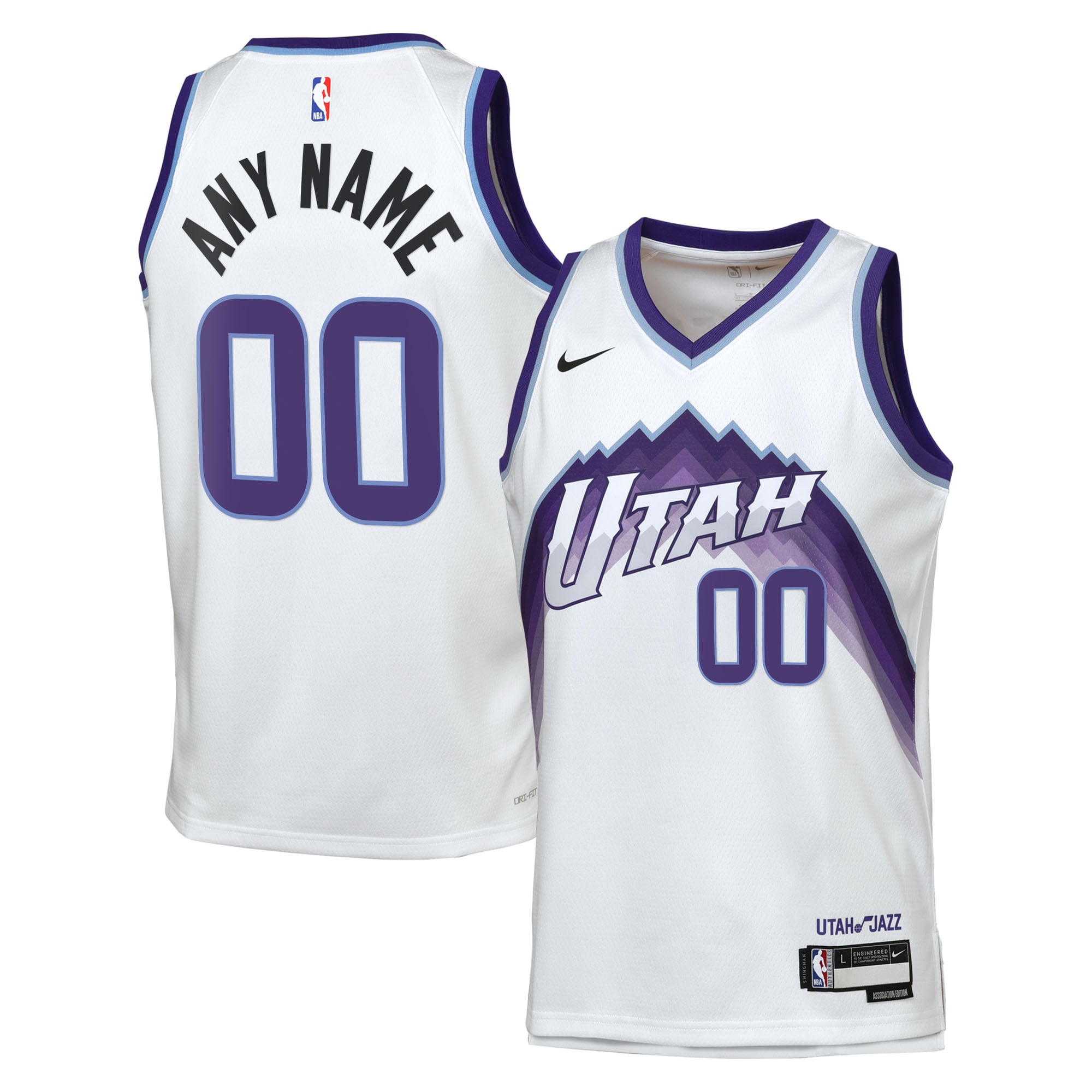 Maillot Nike Réplique Association Swingman des Utah Jazz - Personnalisé - Jeune - unisexe Taille: M (10/12)