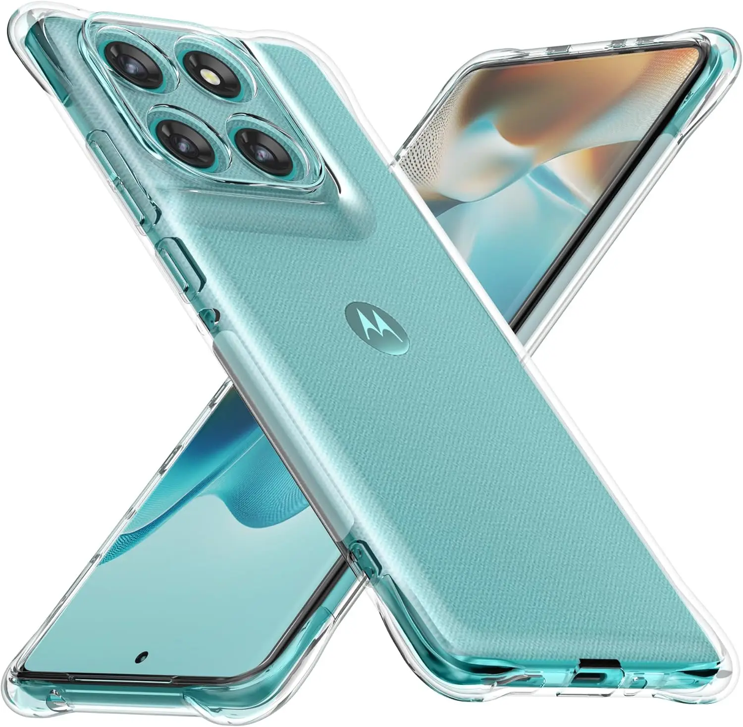 Per Moto Edge 60 Pro 5G Custodia Antiurto Trasparente In Silicone Morbido Airbag TPU Cassa Del Telefono Per Motorola Moto Edge 60 Fusion Cover