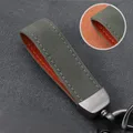Nome personalizzato Numero Crazy Horse Portachiavi in pelle Pu Portachiavi per auto in metallo da donna da uomo Portachiavi con logo personalizzato laser