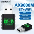 WiFi 6 AX900 Bluetooth 5.4 WiFi Adattatore USB Scheda di rete wireless 2.4G e 5GHz Antenna Wi-Fi USB per PC/laptop Win10/11 Driver gratuito