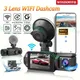 3LEN Dash Cam Per La Macchina Fotografica Dell'automobile 1080P 2/3 Canali Videoregistratore WIFI APP Auto DVR Anteriore Telecamera di Vista Posteriore Scatola Nera accessori auto