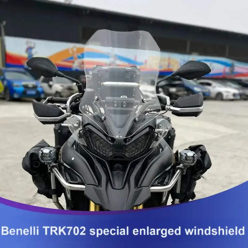 Per Benelli Jinpeng TRK702 modifica speciale del parabrezza parabrezza rialzato e allargato parabrezza anteriore scudo antipioggia anteriore