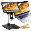Microscopio elettronico IPS da 7 pollici Ingrandimento 1200X Microscopio per saldatura 8LED Regola la luce Lente d'ingrandimento digitale portatile portatile
