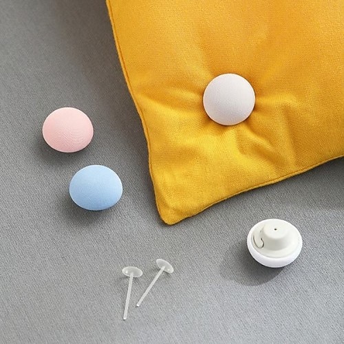 6/12 Stück Bettbezug-Halteklammern, Pilz-Steppdeckenverschlüsse ohne Stifte mit Ein-Klick-Entriegelung, Bettlakenhalter, zufällige Farbe Image