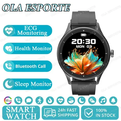 EKG-Monitor Smart Watch HD Bluetooth Anruf Smart Watch Männer Sport Fitness Tracker Herz Monitor Frauen Smartwatch für Android IOS