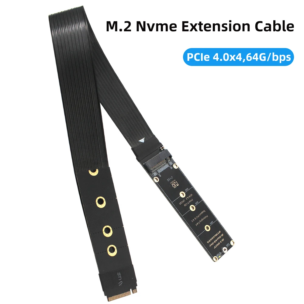 NGFF M.2 NVMe Verlängerungskabel Solid Drive Riser Karte M.2 SSD PCI-Express 4,0 X4 M Key Extender für M.2 2230 2242 2260 2280 SSD Image