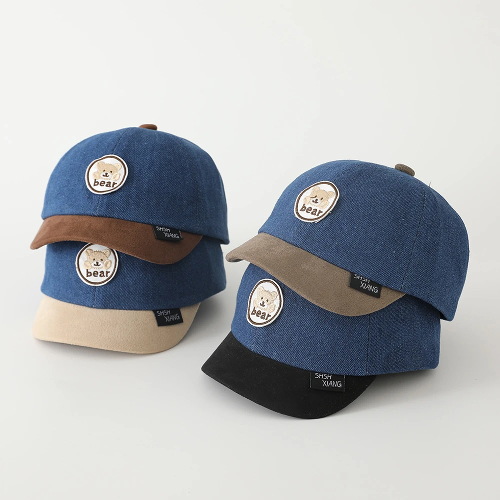 2025 herbst Baseball Caps Baby Cartoon Bär Sunguard Hut Koreanischen Stil Kleinkind Hüte kinder Sonnenschirm Kappe Ente Kappe Image