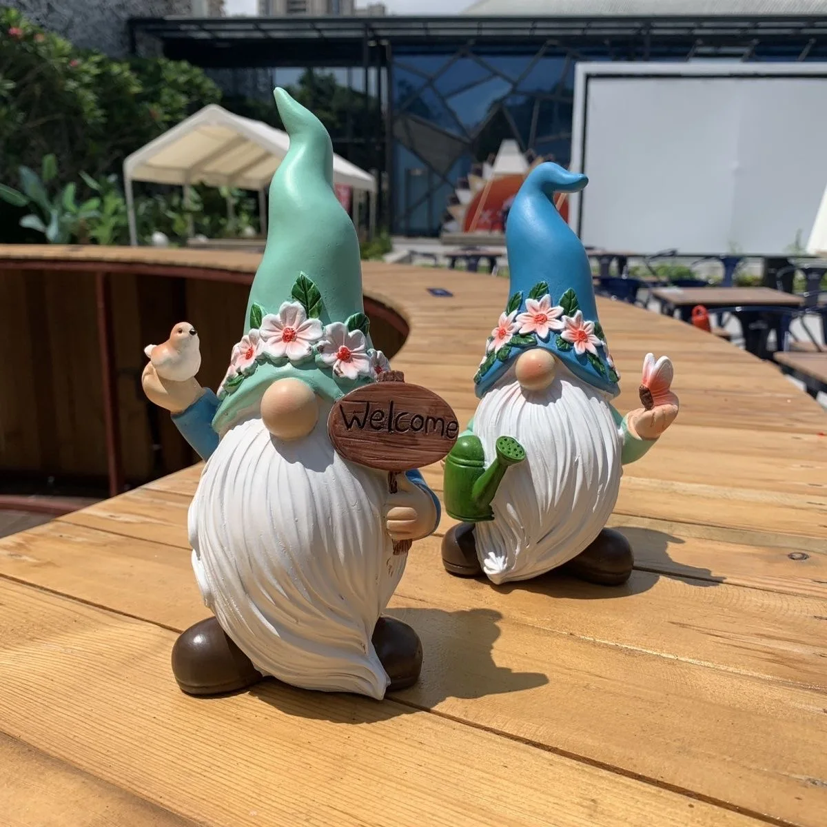 Gnome Garten Statuen Fee Garten Zwerge Dekor Gesichtslose Zwerg Puppe Harz Statue Sammlung Outdoor Garten Dekor Ornamente