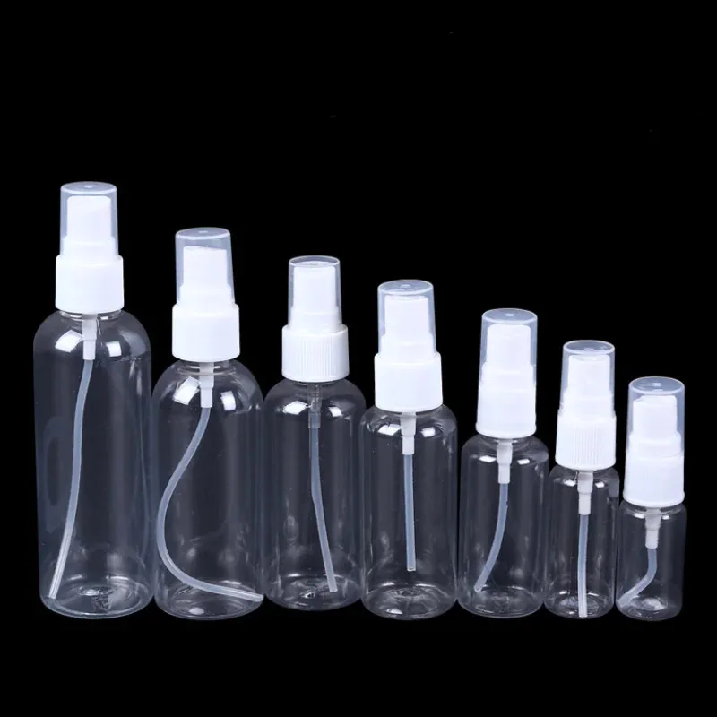 2 Stück nachfüllbare Sprühflaschen für die Tierreinigung – transparenter Kunststoff-Reisezerstäuber für die Pflege von Hunden/Katzen, 100 ml, ungiftig Image