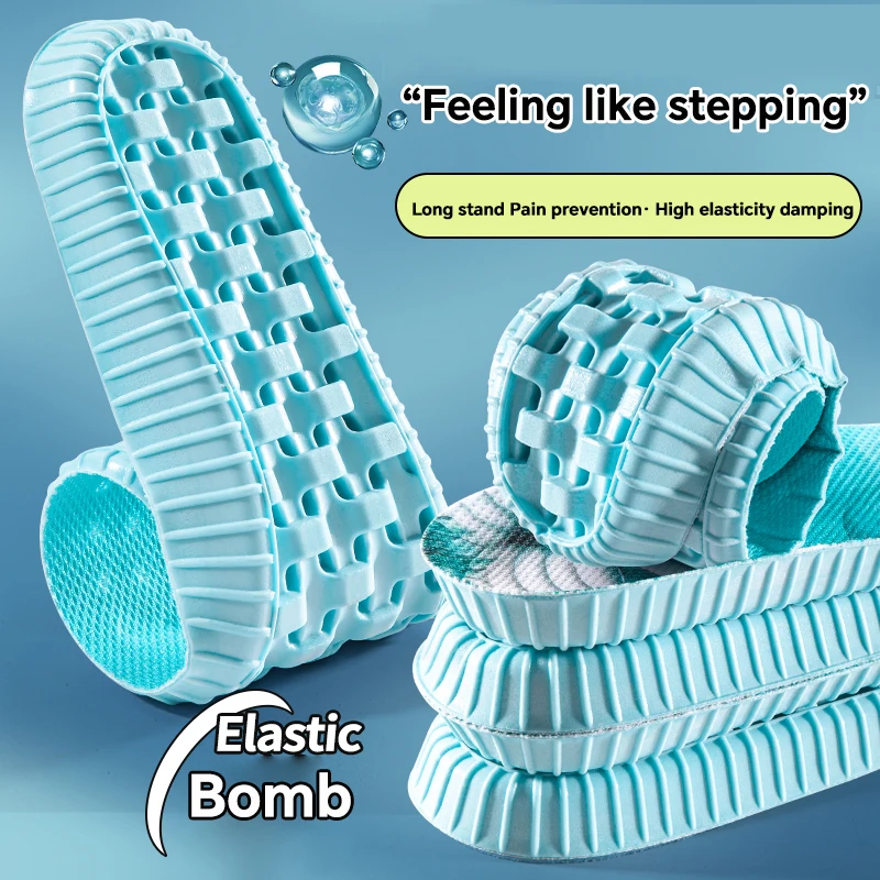 1 Paar weiche und elastische Beifuß-Einlegesohlen, geruchshemmend, atmungsaktiv, stoßdämpfend, bequeme Einlegesohlen für die Fußpflege Image