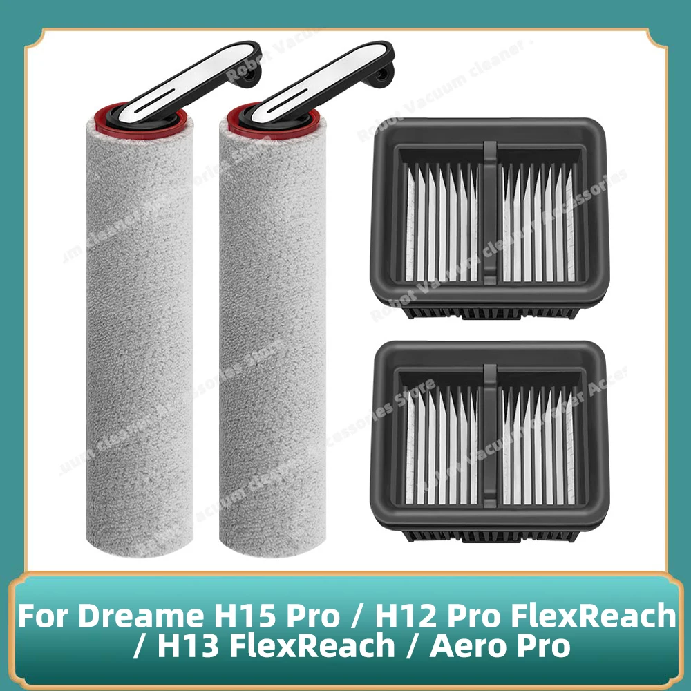 Kompatibel für (Dreame H15 Pro / H12 Pro FlexReach / H13 FlexReach / Aero Pro ) Teile Hauptwalzenbürste Hepa-Filterzubehör Image