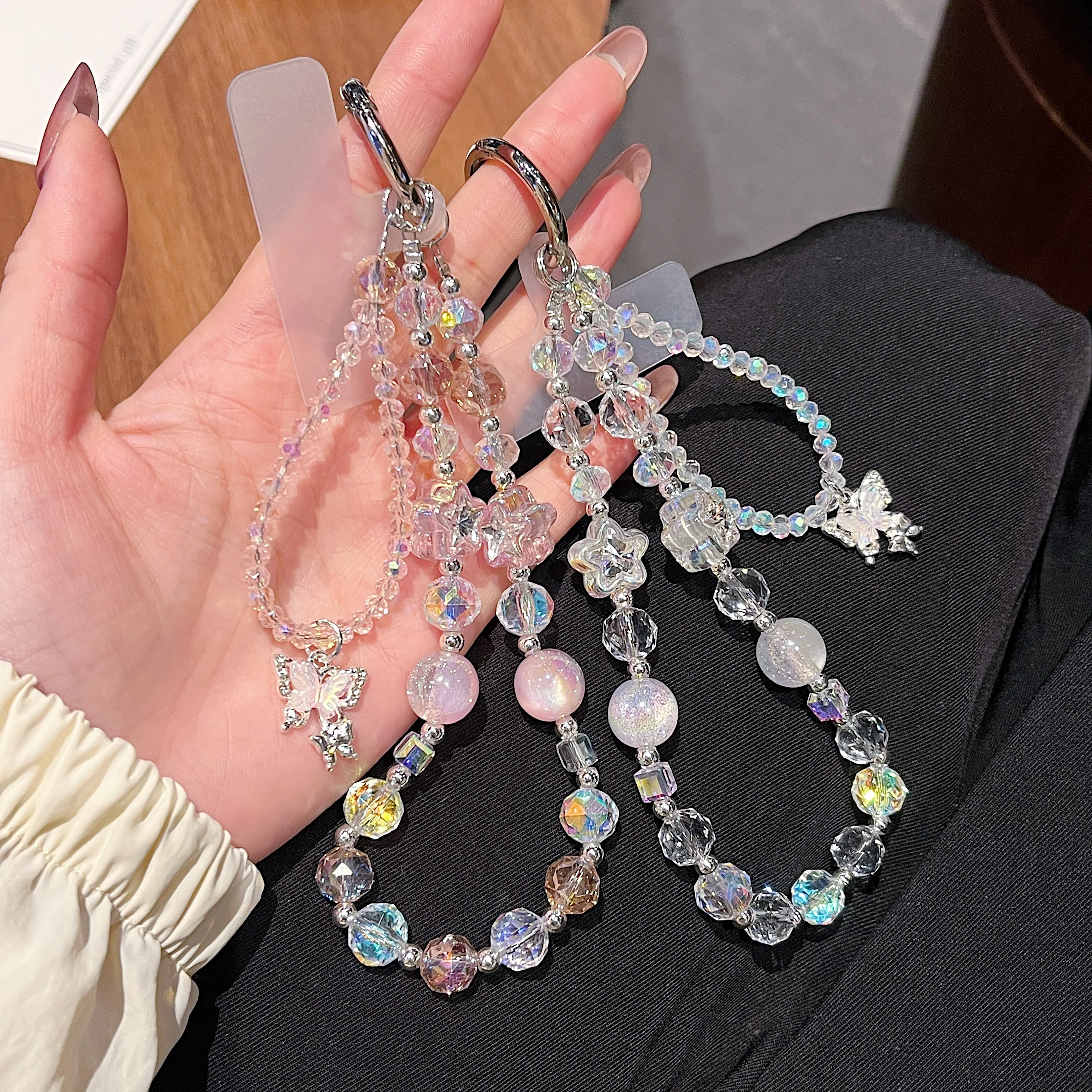 High-End-Handykette mit vielseitigem Design, personalisierte und kreative zweiteilige Kette, exquisite Anhänger, Taschenkette, Handyhülle Image