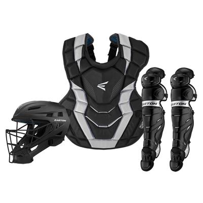 Easton ELITE X Youth Catcher's Box Set - Ages 9-12 Black/Silver