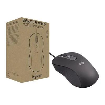 Logitech M520 L Signature Wired Mouse for Business, Brown Box