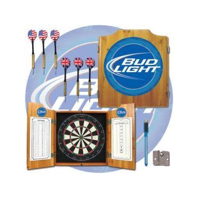 Bud Light Dart Cabinet Includes Darts and Board