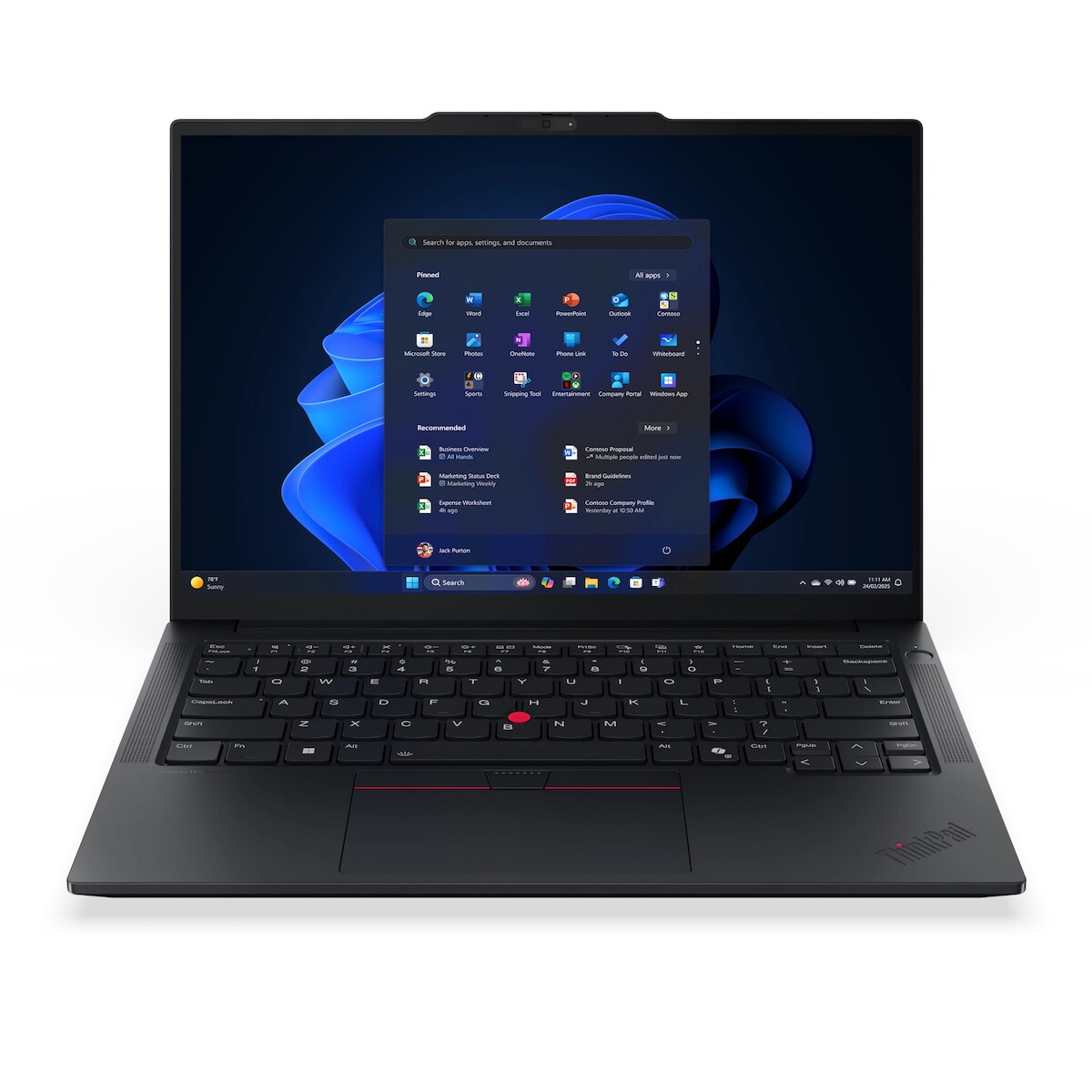 Lenovo ThinkPad E14 G7 (Black, 14" WUXGA, Intel® Core™ Ultra 7 255H, 64 GB RAM, 4 TB SSD) mit Windows 11 Pro & Office 2024 Pro Image
