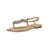 Zehentrenner ALMA EN PENA "ALMA EN PENA Zehensteg Leder", Damen, Gr. 40, beige (sand), Leder, casual, Schuhe