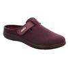 Pantoffel ROHDE "BARI", Damen, Gr. 40, rot (weinrot), Filz, meliert, klassisch, Schuhe, Hausschuh, Clog mit Klettverschluss-Riemchen