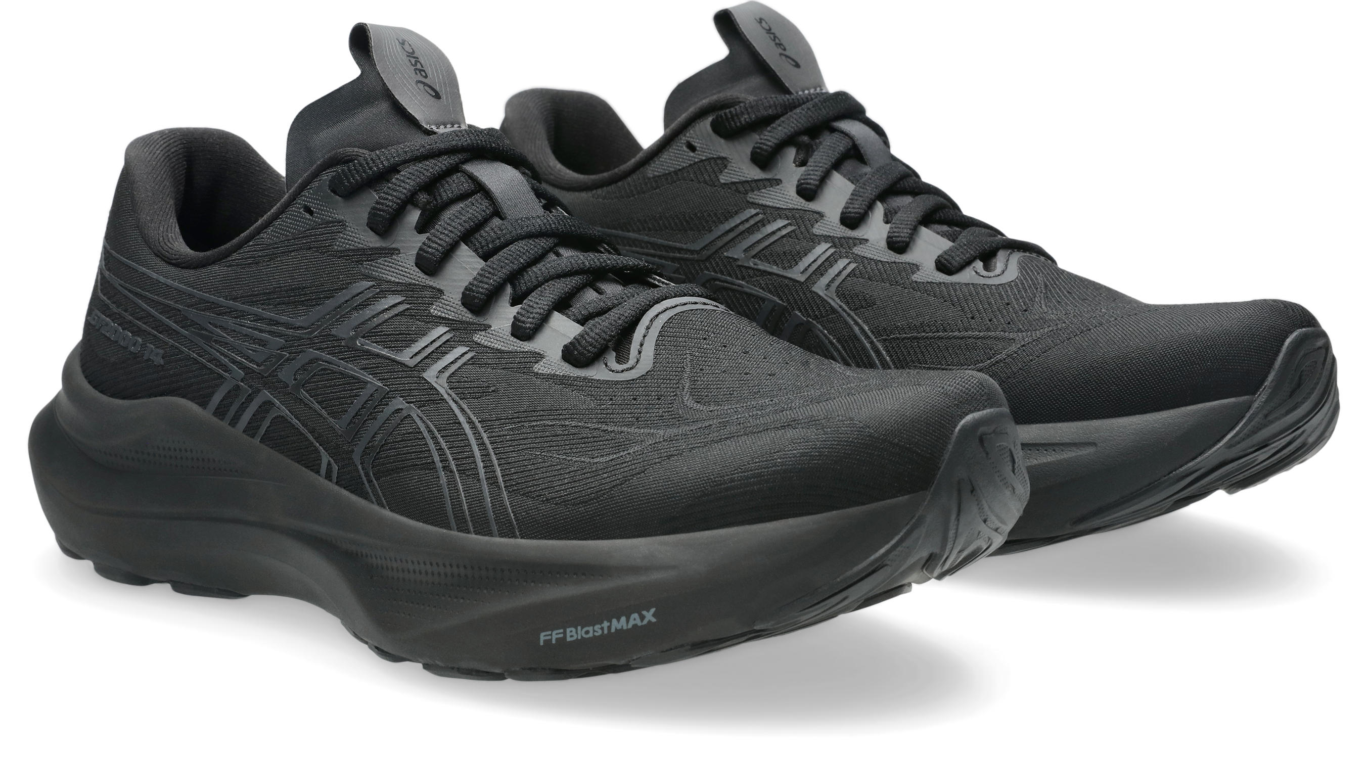 Laufschuh ASICS "GT-2000 14", Damen, Gr. 40, schwarz, graphite grau, Textil, Schuhe Laufschuh, für mehr Stabilität