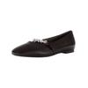 Ballerina GABOR "Gabor Ballerinas Nappaleder", Damen, Gr. 40, schwarz, Nappaleder, elegant, Schuhe