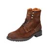 Schnürstiefelette PANTOFOLA D´ORO "Pantofola d'Oro Stiefelette Veloursleder", Gr. 44, rot (rotbraun), Veloursleder, casual, Schuhe