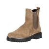 Stiefelette GABOR COMFORT "Gabor Comfort Stiefelette Veloursleder", Damen, Gr. 37, braun (braun, grau), Veloursleder, casual, Schuhe
