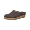 Hausschuh HAFLINGER "Haflinger Hausschuhe Filz", Herren, Gr. 42, braun, Filz, casual, Schuhe