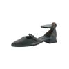 Riemchenballerina PAUL GREEN "Paul Green Ballerinas Glattleder", Damen, Gr. 40, schwarz, Glattleder, elegant, Schuhe