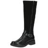 Stiefel CAPRICE "Caprice Stiefel Leder", Damen, Gr. 36, schwarz, Leder, casual, Schuhe