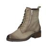 Schnürstiefelette CAPRICE "Caprice Stiefelette Nubukleder", Damen, Gr. 39, grün (khaki), Nubukleder, casual, Schuhe