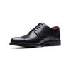 Schnürschuh CLARKS "Clarks Businessschuhe Leder", Herren, Gr. 43, schwarz, Leder, elegant, Schuhe