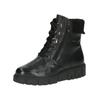 Schnürstiefelette CAPRICE "Caprice Stiefelette Leder/Textil", Damen, Gr. 41, schwarz, Leder, Textil, casual, Schuhe