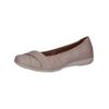 Ballerina CAPRICE "Caprice Ballerinas Leder", Damen, Gr. 36, beige, Leder, casual, Schuhe