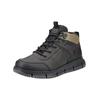 Schnürstiefelette BUGATTI "bugatti Stiefelette Lederimitat", Herren, Gr. 44, dunkelgrau, grün, Lederimitat, casual, Schuhe