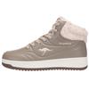 Sneaker KANGAROOS "K-TOP SCOOP MID", Gr. 40, stone braun, crystal gray, Synthetik, sportlich, Schuhe, Warmfutter