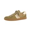 Sneaker PAUL GREEN "Paul Green Sneaker Veloursleder", Damen, Gr. 38, grün (grün, gold), Veloursleder, casual, Schuhe
