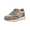 Sneaker TAMARIS "Tamaris Sneaker Veolurs/Textil/Synthetik", Damen, Gr. 38, grau (taupe), Veloursleder, Textil, casual, Schuhe