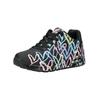 Sneaker SKECHERS "Skechers Sneaker Lederimitat", Damen, Gr. 37, schwarz multi, Lederimitat, casual, Schuhe