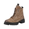 Schnürstiefelette STEVE MADDEN "STEVE MADDEN Stiefelette Veloursleder", Herren, Gr. 45, grau (taupe), Veloursleder, casual, Schuhe