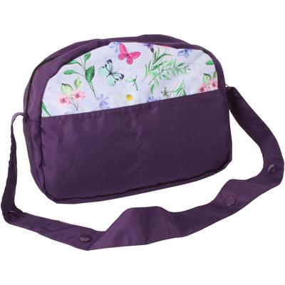Puppen Wickeltasche CHIC2000, lila (flowers lila), Puppenausstattungen, KinderB:29cm H:22cm T:9cm, Polyester, B:29cm H:22cm T:9cm Image