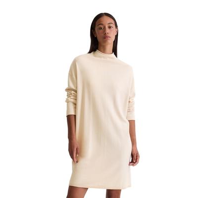 Strickkleid MARC O'POLO "aus softem Schurwolle-Mix", Damen, Gr. 34, Normalgrößen, natural stone, Obermaterial: 50% Schurwolle, 33% Viskose, 17% Polyamid; Futter: 100% Nicht verfügbar, unifarben, relaxed fit kurz, Langarm Rippbündchen, Kleider Image