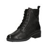 Schnürstiefelette CAPRICE "Caprice Stiefelette Nappaleder", Damen, Gr. 39, schwarz, Nappaleder, casual, Schuhe