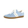 Sneaker PAUL GREEN "Paul Green Sneaker Glattleder", Damen, Gr. 41, blau (blau, weiß), Glattleder, casual, Schuhe