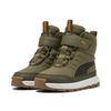 Stiefel PUMA "PUMA Evolve Stiefel Jugendliche", Kinder, Gr. 30, olive schwarz orange glo grün, Obermaterial: Textil, Synthetik; Futter: Textil; Innensohle: Textil; Laufsohle: Gummi, Schuhe