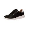 Sneaker CAPRICE "Caprice Sneaker Leder", Damen, Gr. 36, schwarz (schwarz, weiß), Leder, casual, Schuhe